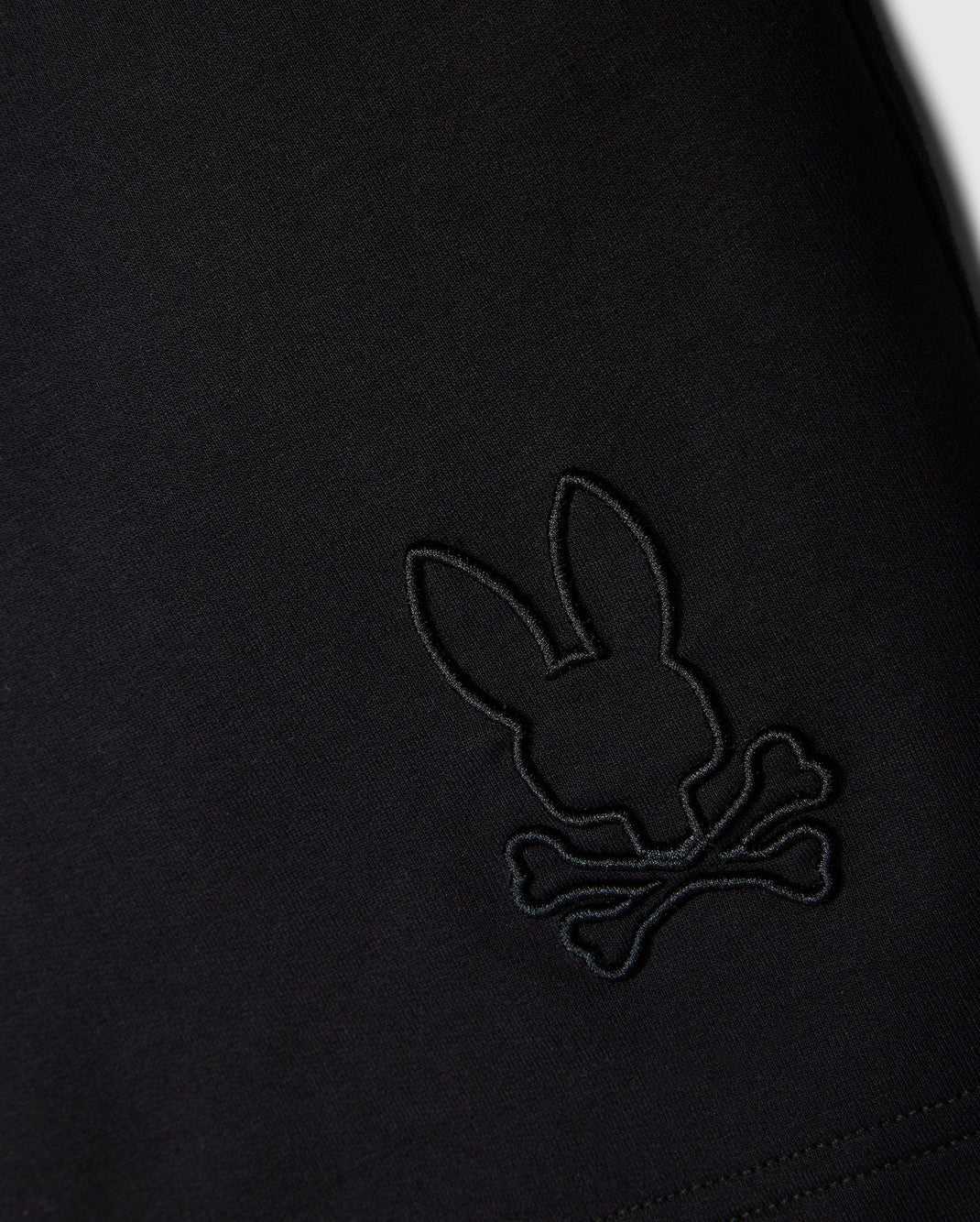 Short Psycho Bunny Livingston Sweatshort Noir Homme | CSG-28694023